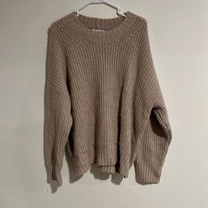 Knitted crew sweater